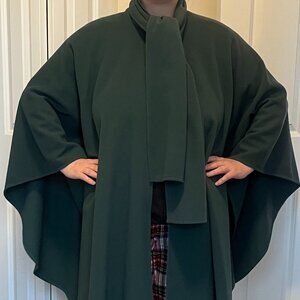 Peter James (UK) Green wool/cashmere cape